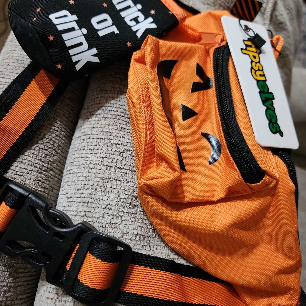Tipsy Elves‎ Orange Pumpkin Fanny Pack